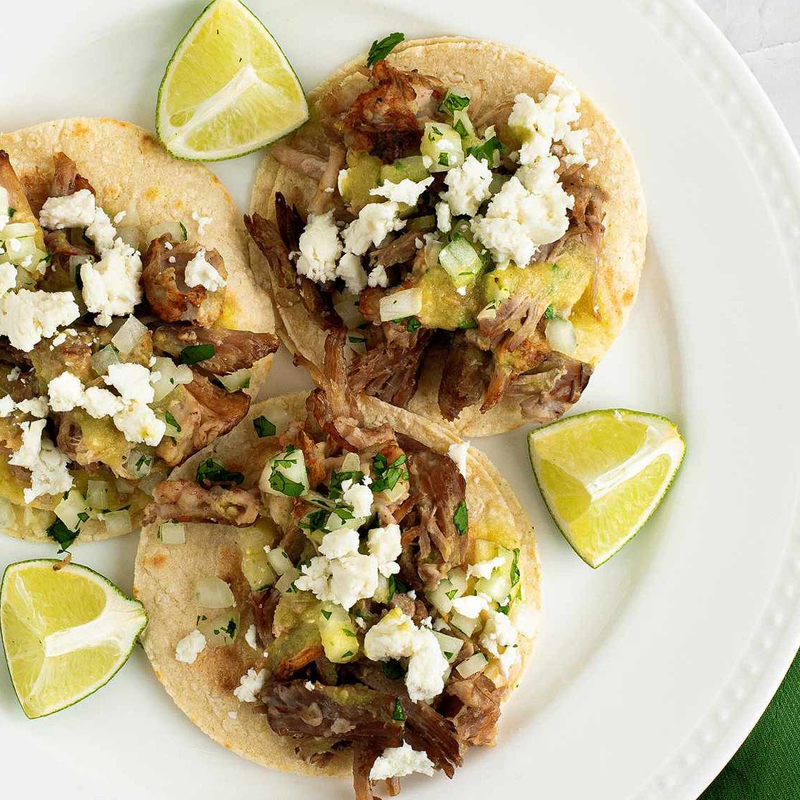 No-Waste Tacos de Carnitas With Salsa Verde Recipe