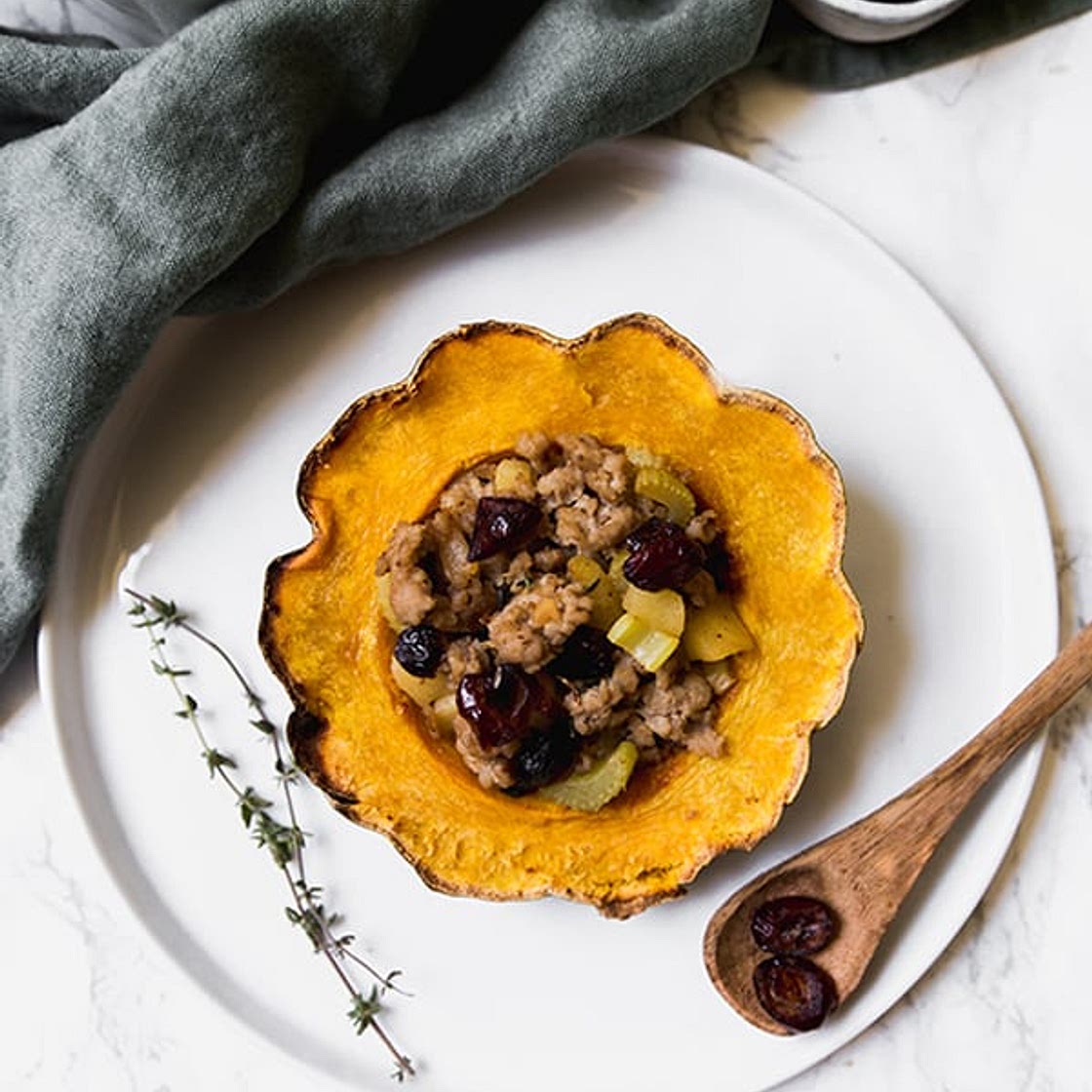 Stuffed Acorn Squash (Paleo, Whole30, AIP)