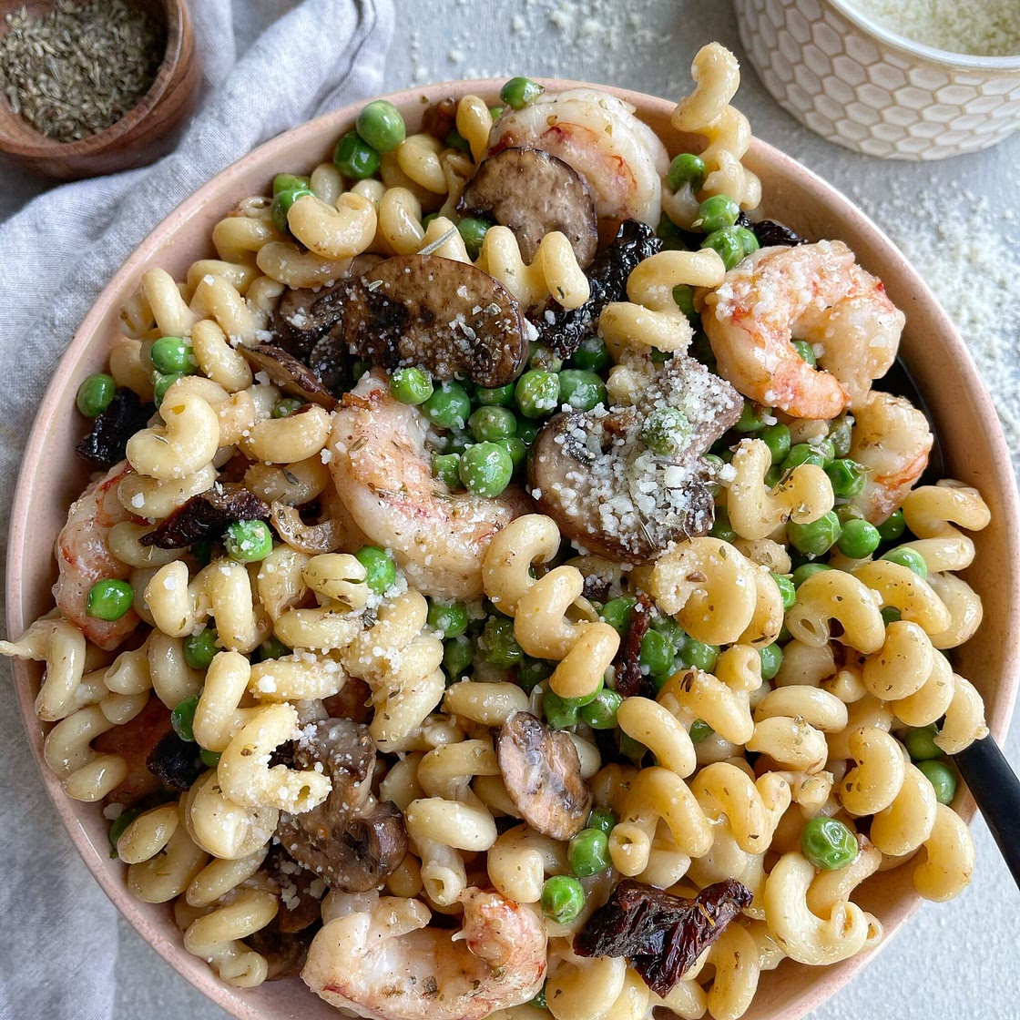 Shrimp and Mushroom Pasta