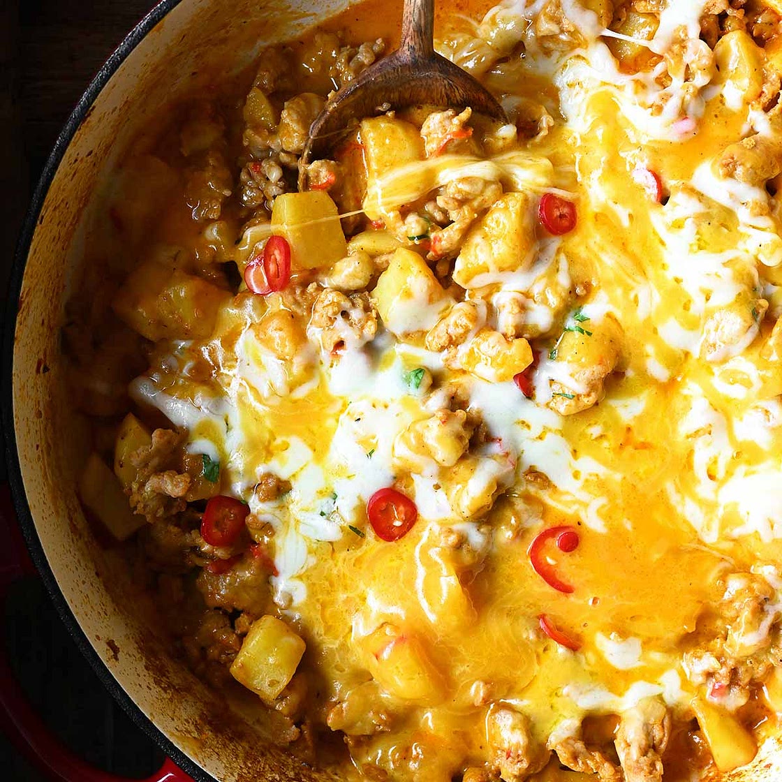 Cheesy Cajun Chicken with Potatoes