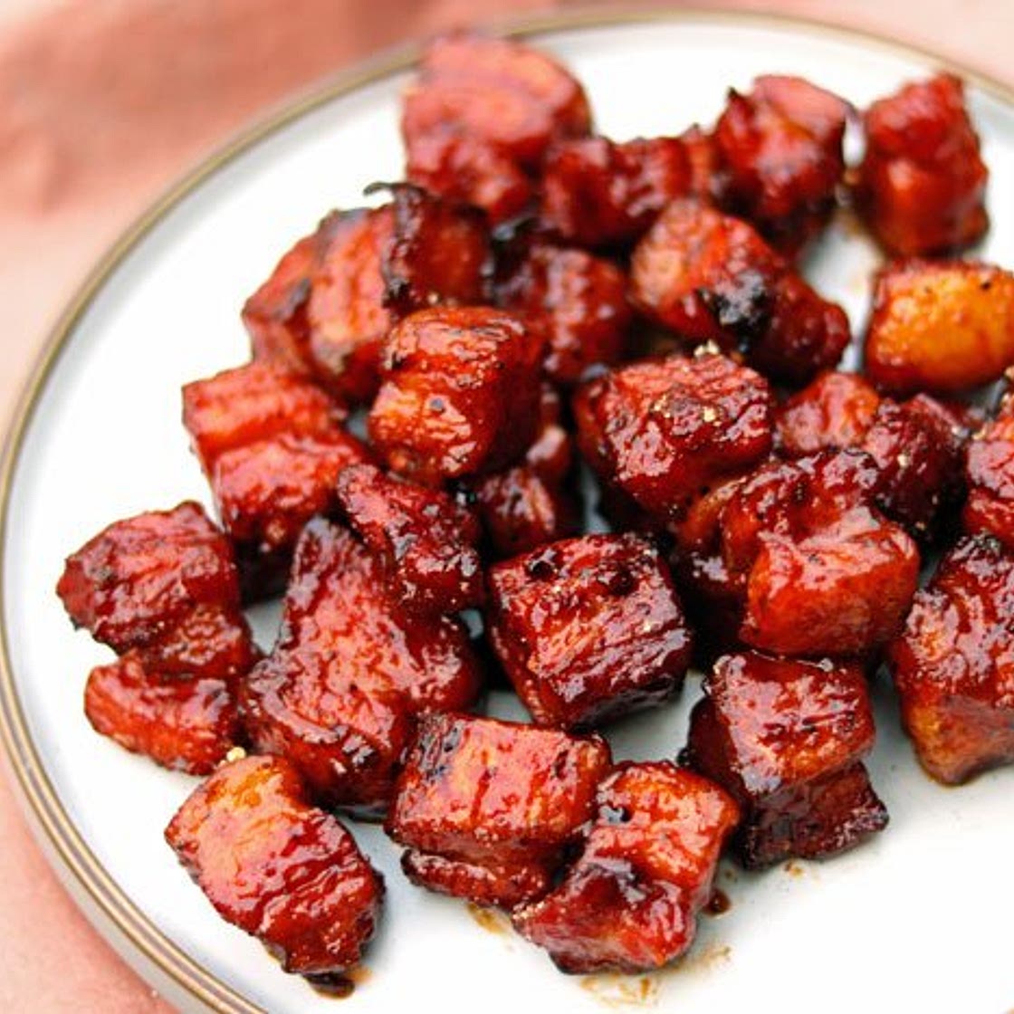 Smoked Pork Belly Burnt Ends