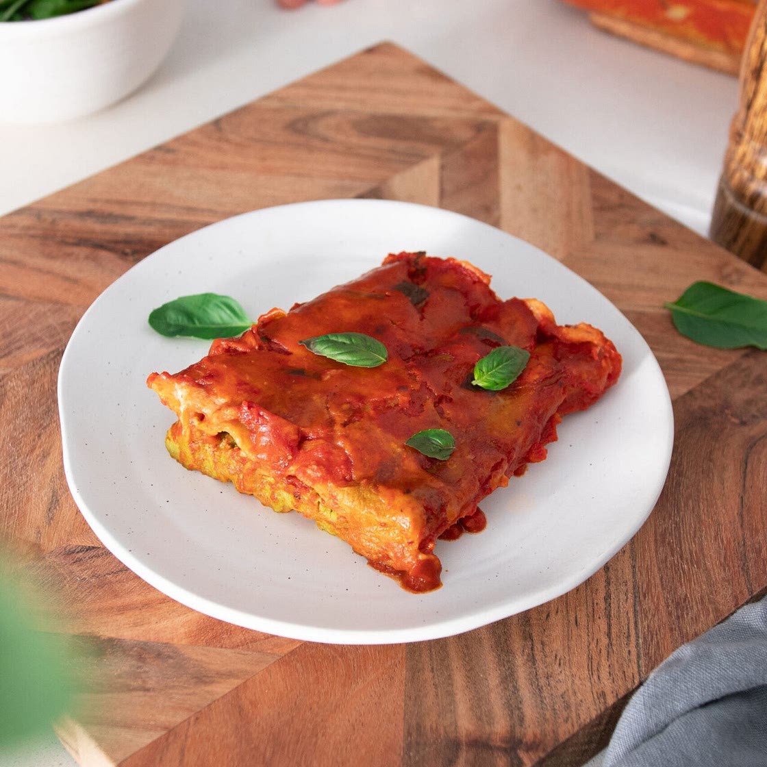 Creamy Green Cannelloni