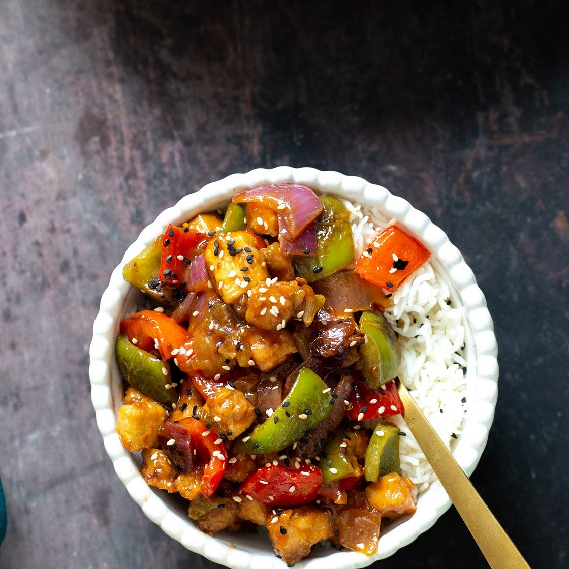 Sweet and Sour Tofu Veggie Stir Fry