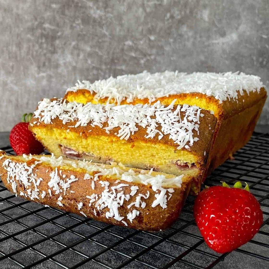 Low Carb Strawberry Pound Cake