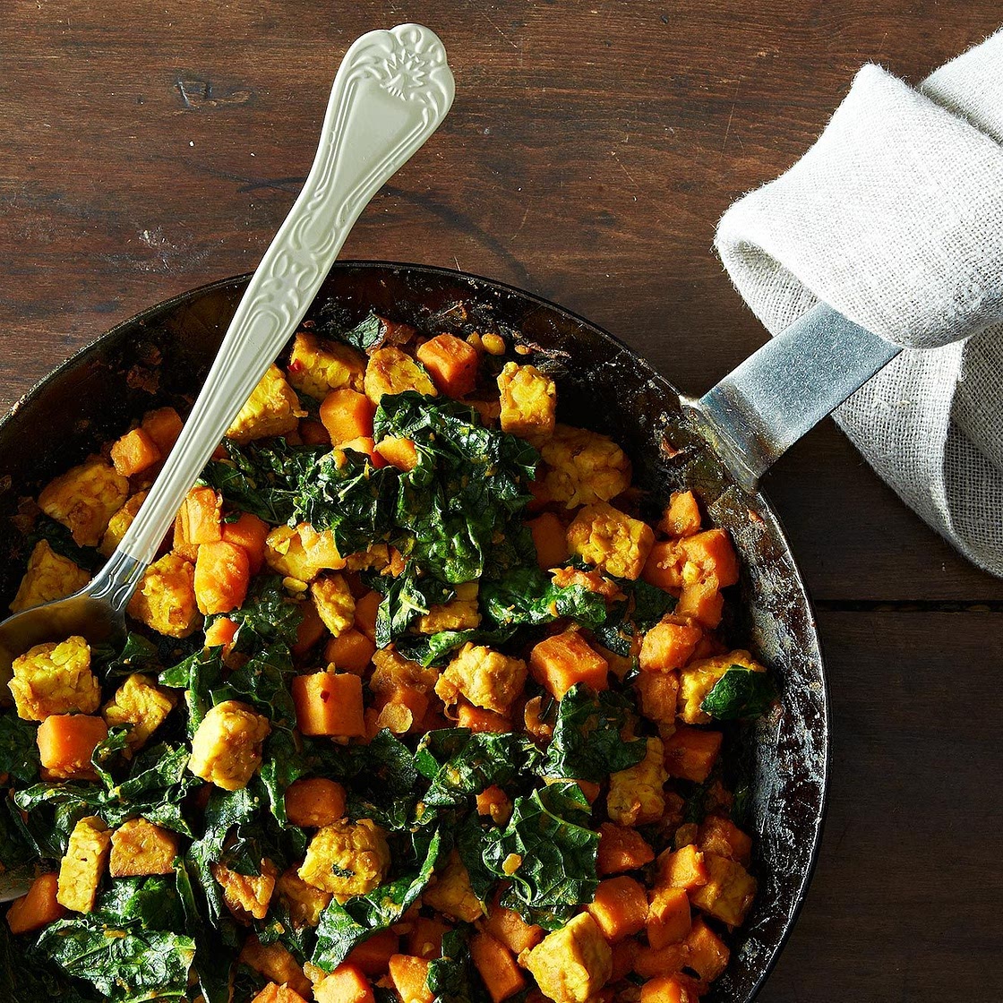 Tempeh and Sweet Potato Hash