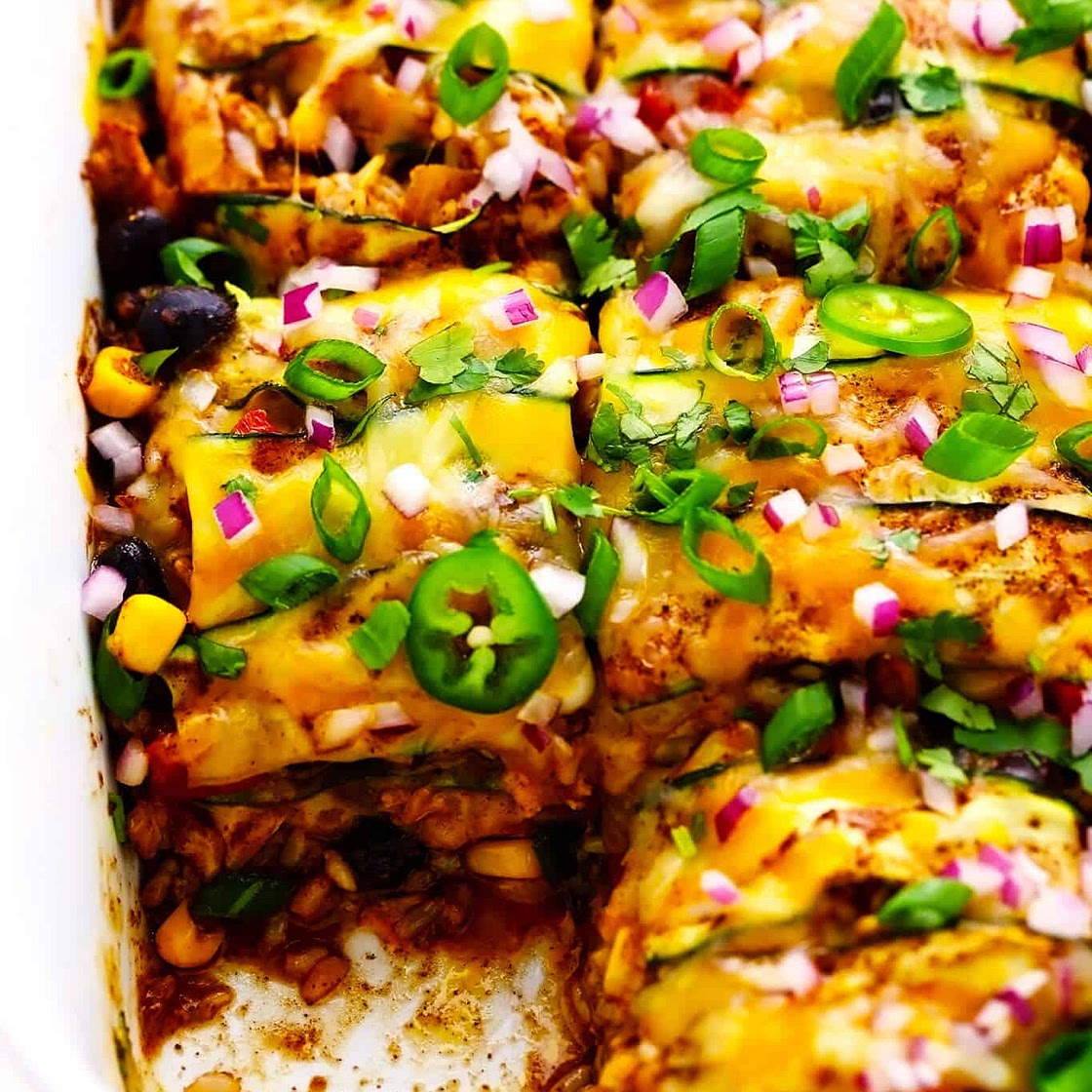 Zucchini Enchilada Casserole