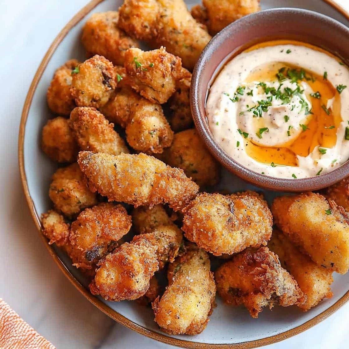 Air Fried Oyster Mushrooms