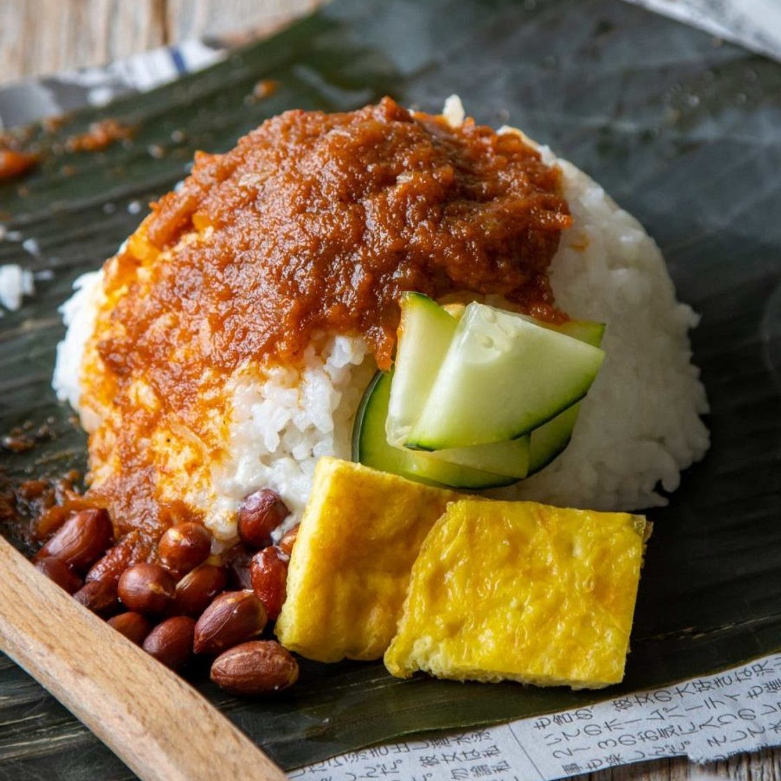 Authentic Vegan Nasi Lemak Bungkus