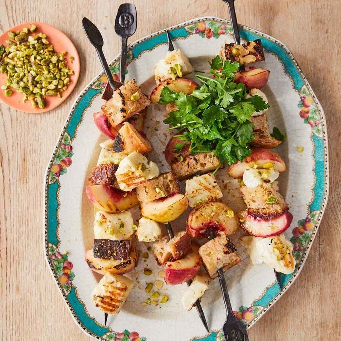 Halloumi skewers