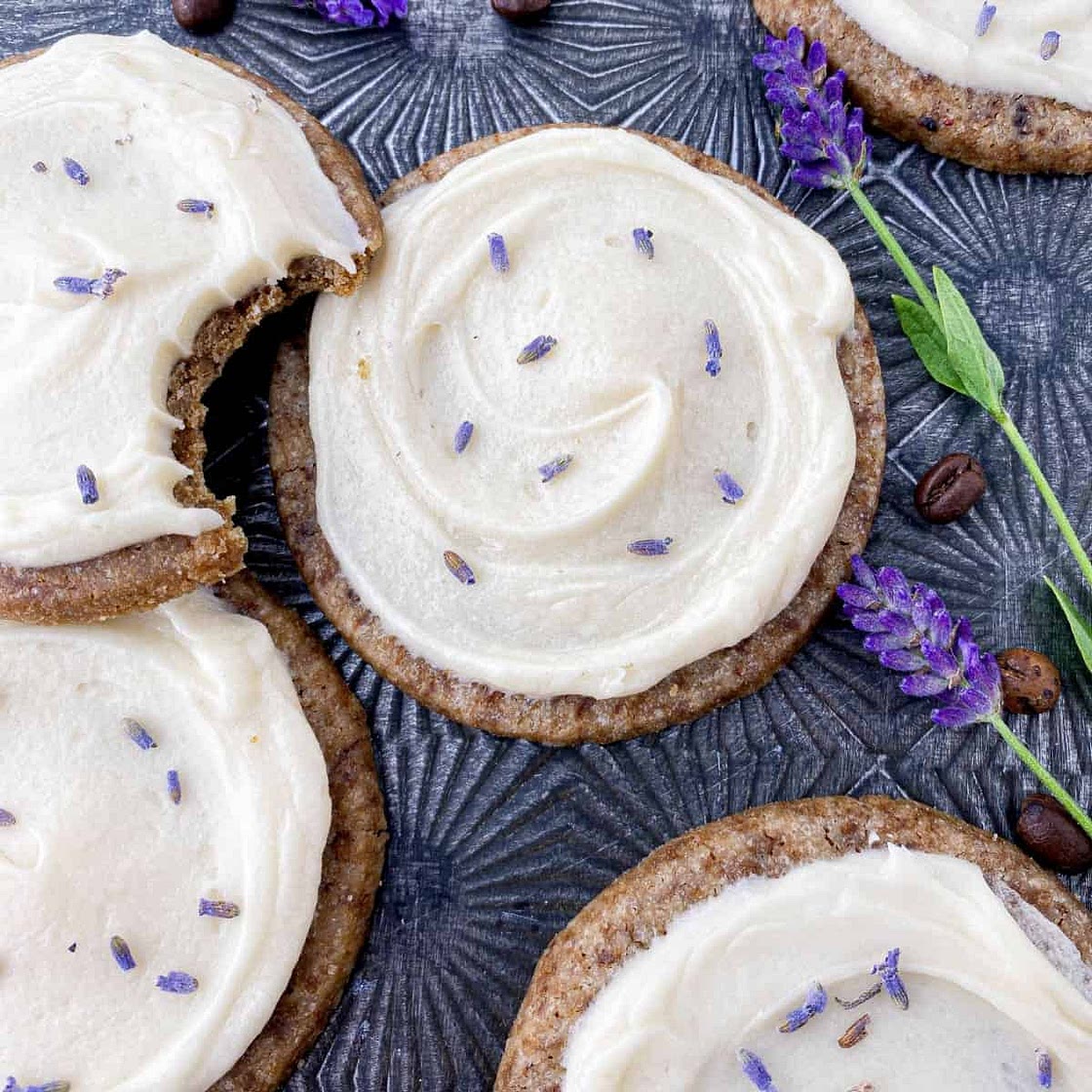 Honey Lavender Latte Cookies
