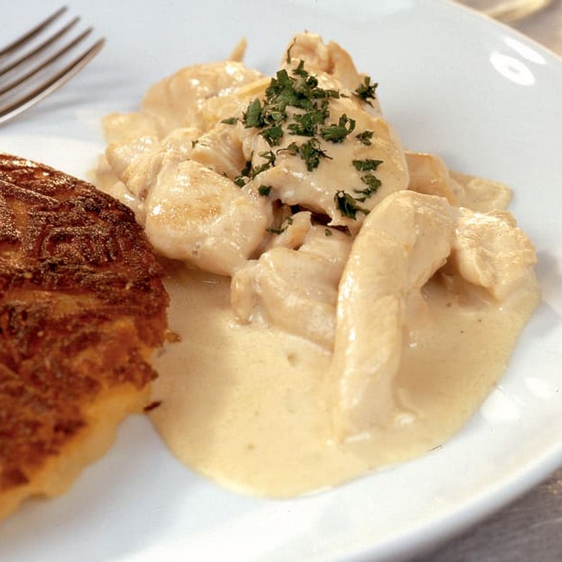 Pouletgeschnetzeltes nach Zürcher Art