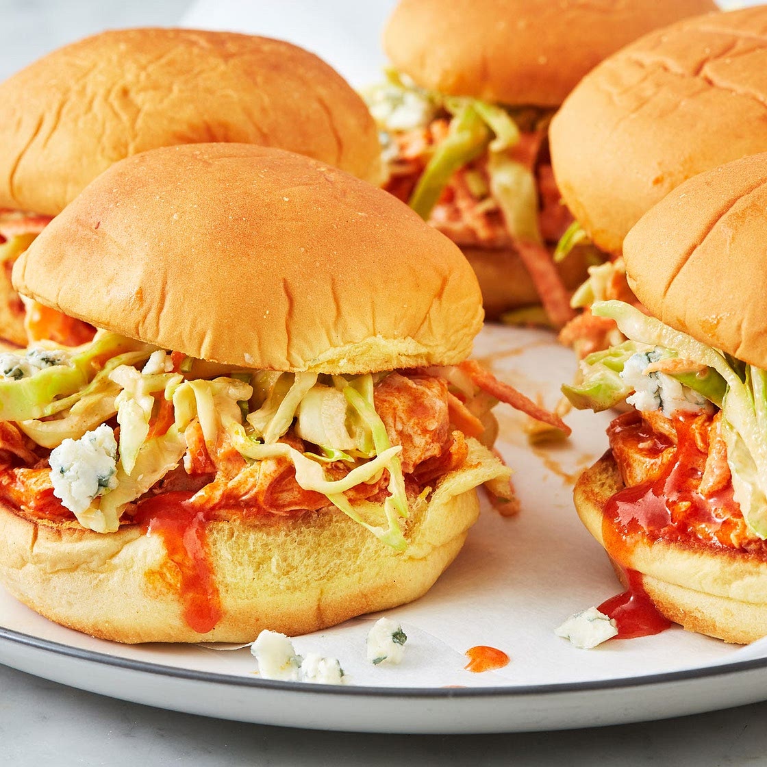 Instant Pot Buffalo Chicken Sliders
