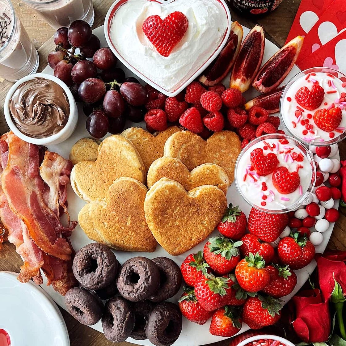 Valentine’s Day Breakfast Board