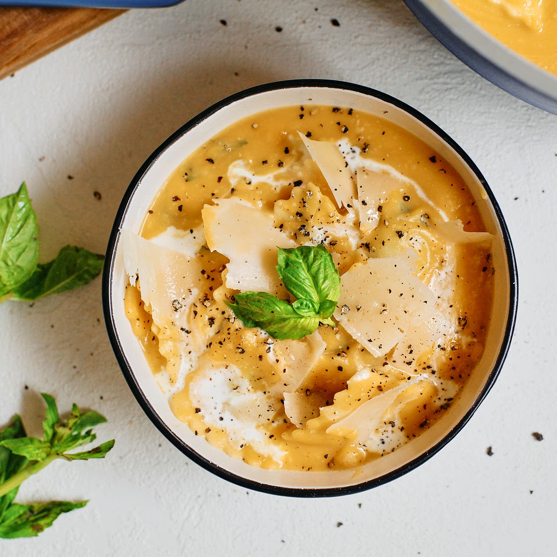 Butternut Ravioli Soup