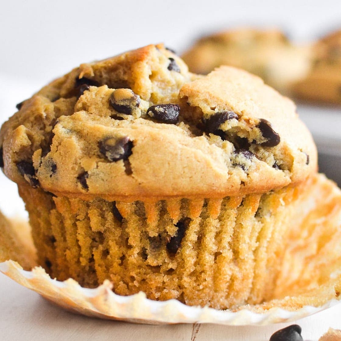 Chocolate Chip Peanut Butter Muffins