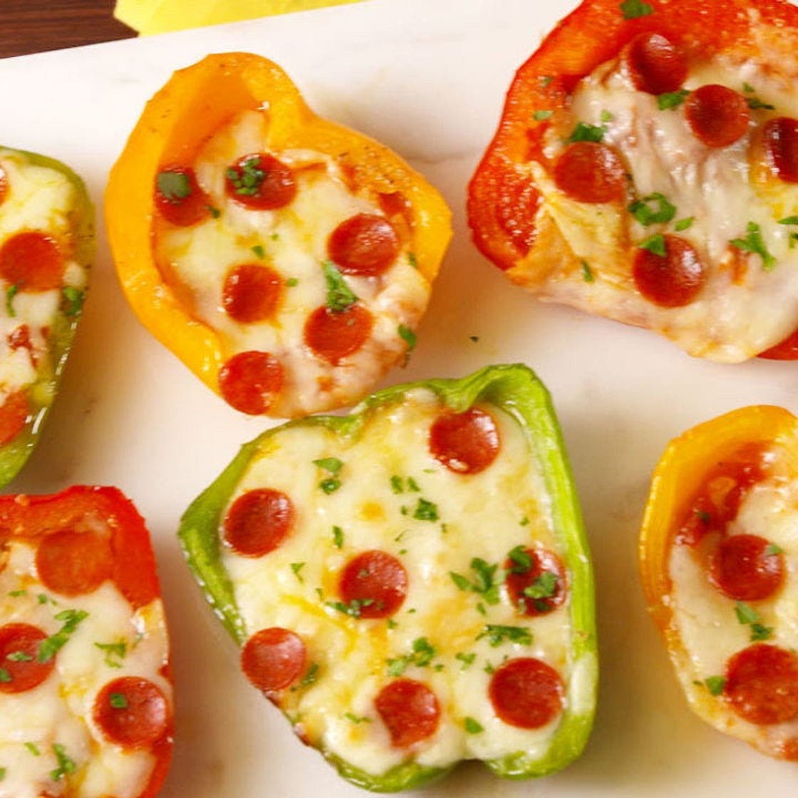 Mini Pepper Pizzas
