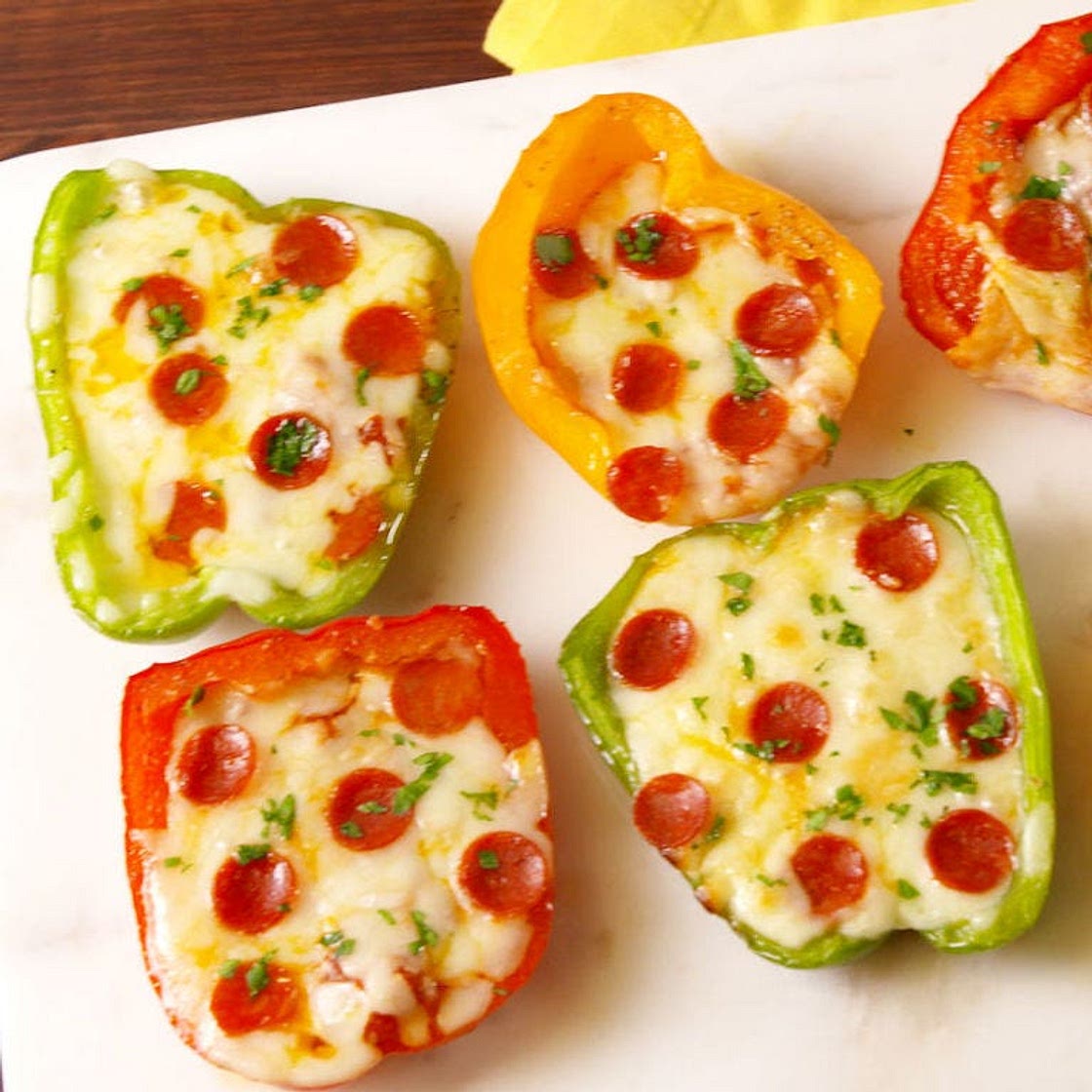 Mini Pepper Pizzas