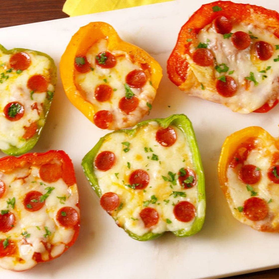Mini Pepper Pizzas