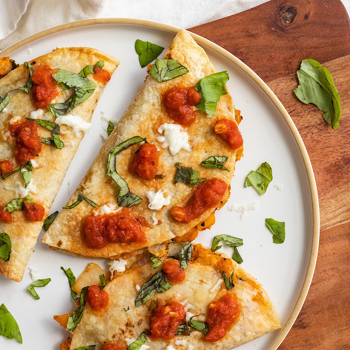 Crispy Pizza White Bean Tacos (vegetarian)