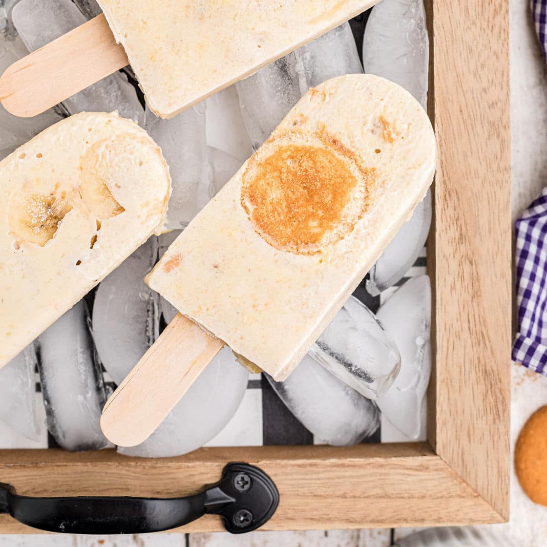 Banana Pudding Popsicles