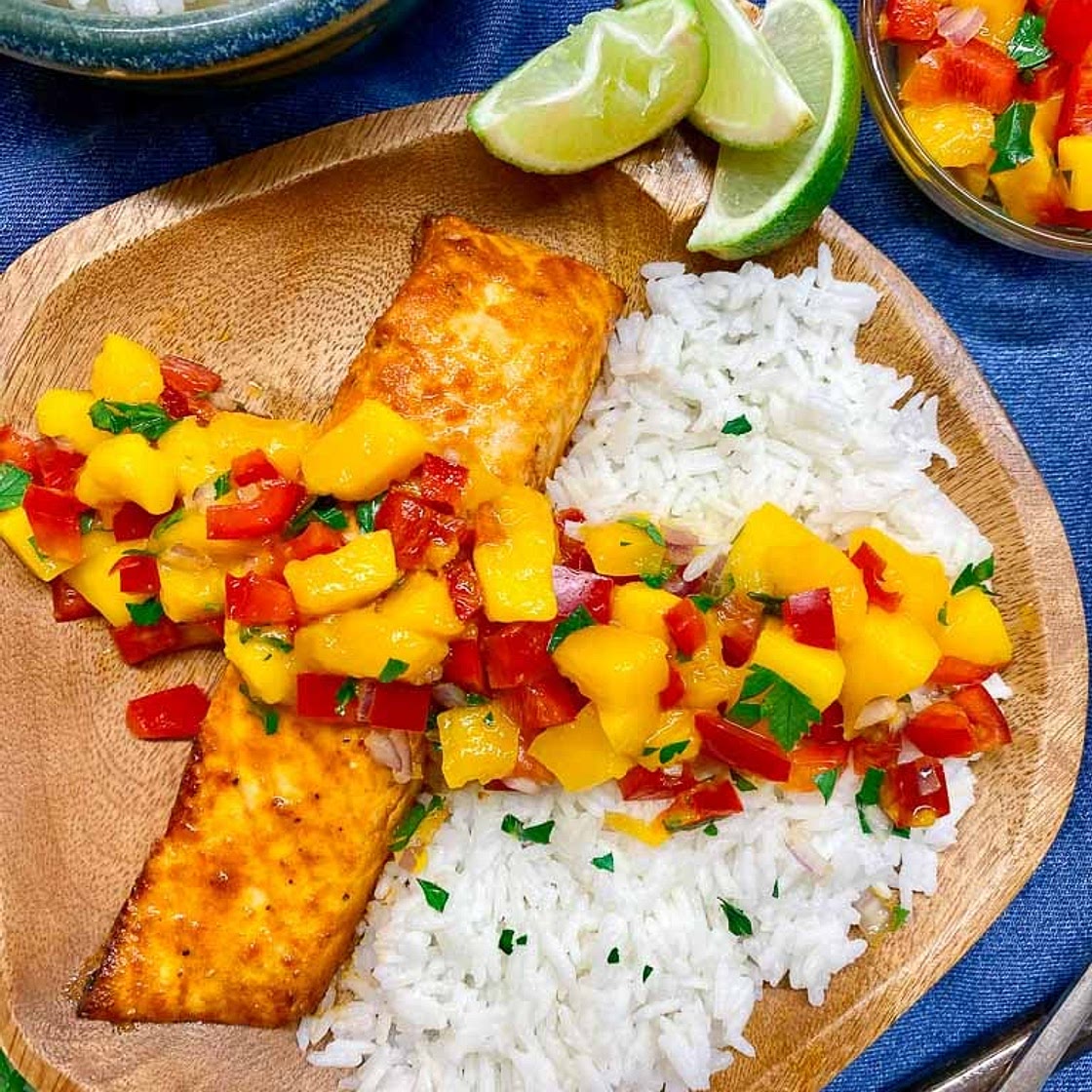 Mango Salsa Salmon