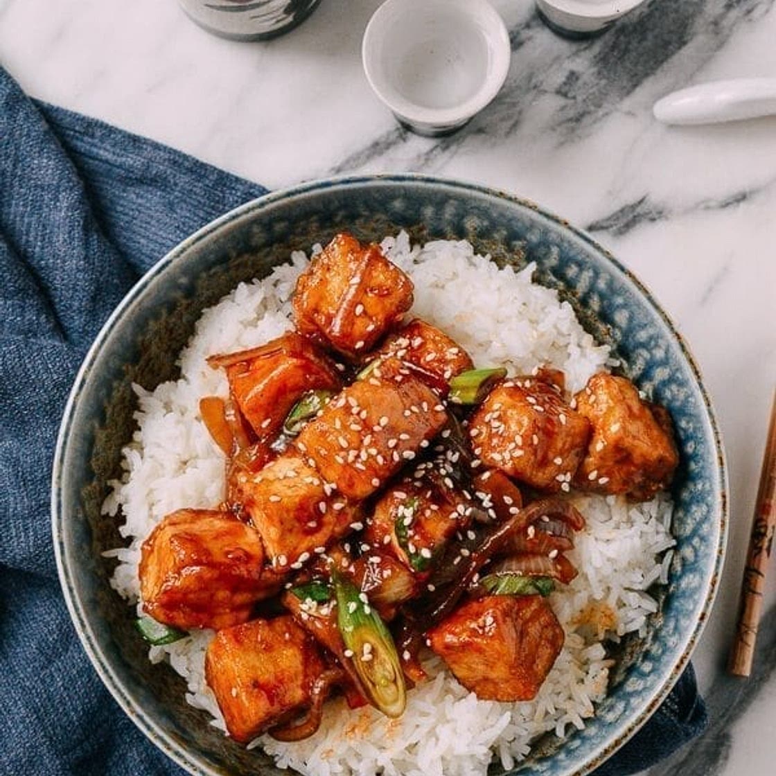 Teriyaki Tofu Rice Bowl