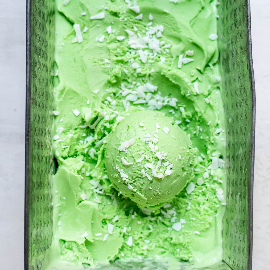 Pandan Ice Cream (made with pandan leaves)
