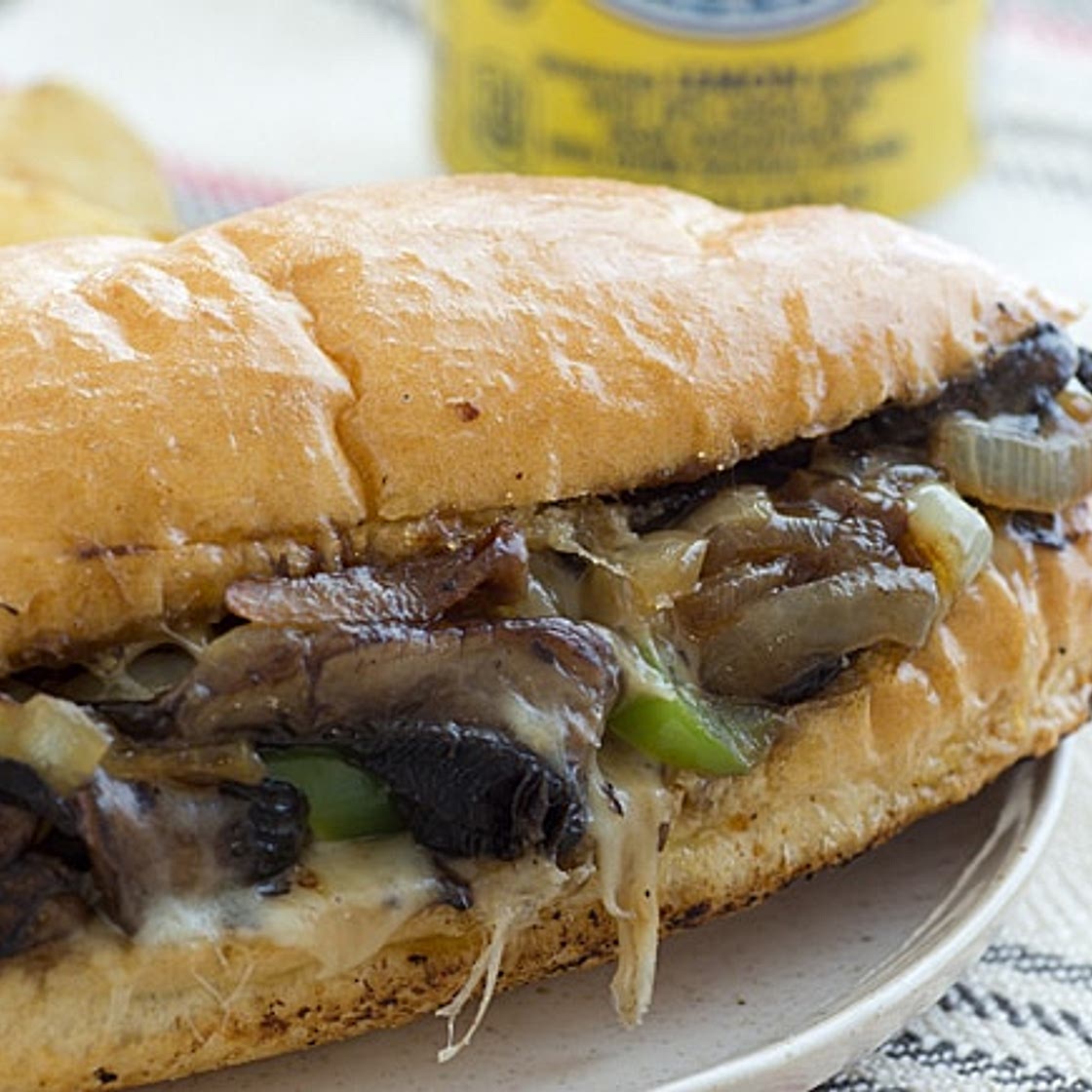 Portabella Mushroom Cheesesteaks