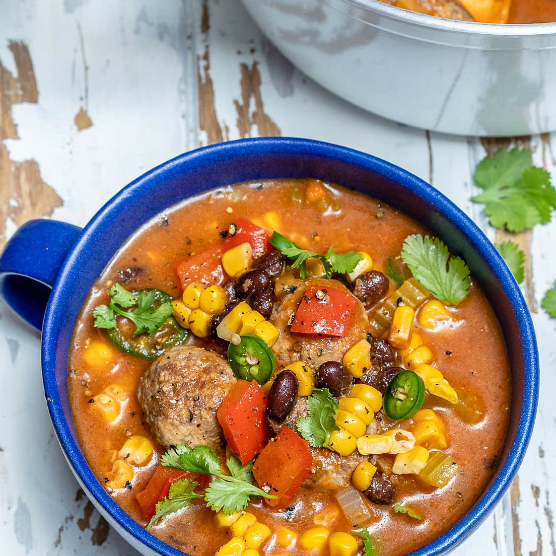 Mexican-Style Meatball Soup