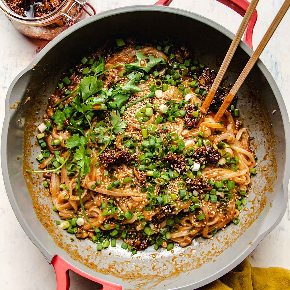 Garlic chili noodles recipe