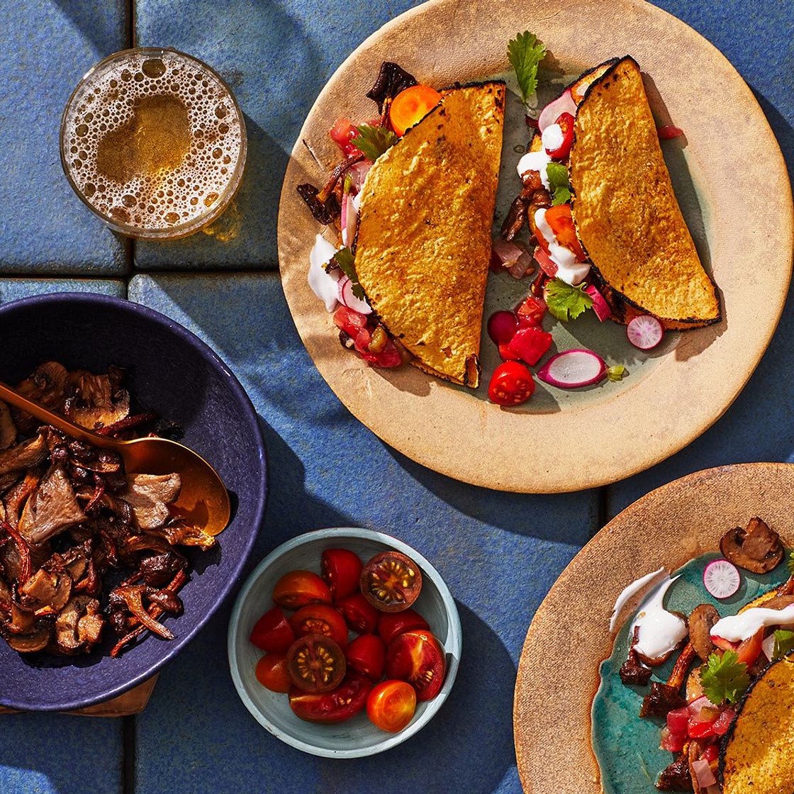 Adobo Mushroom Tacos