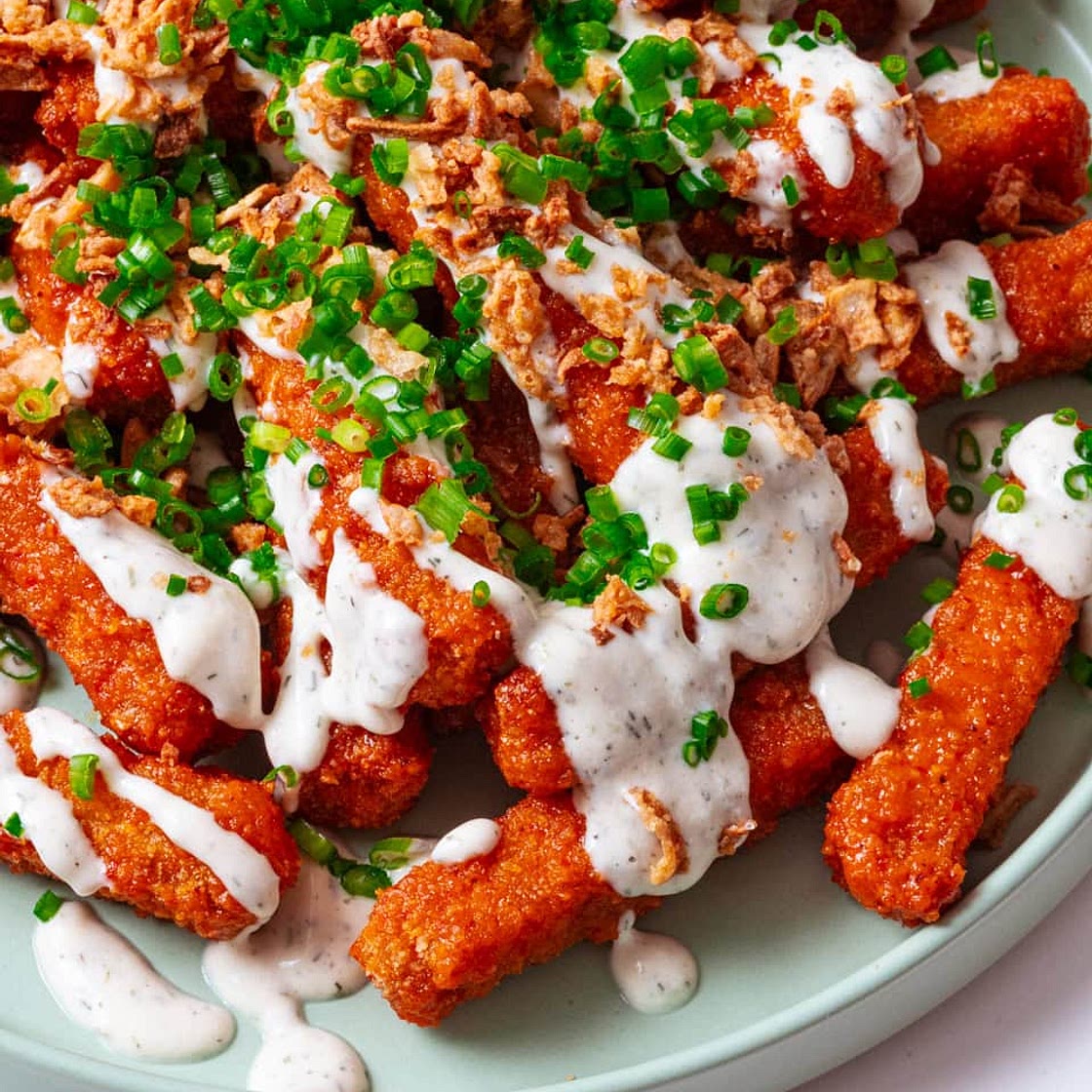 Buffalo Tofu Fries