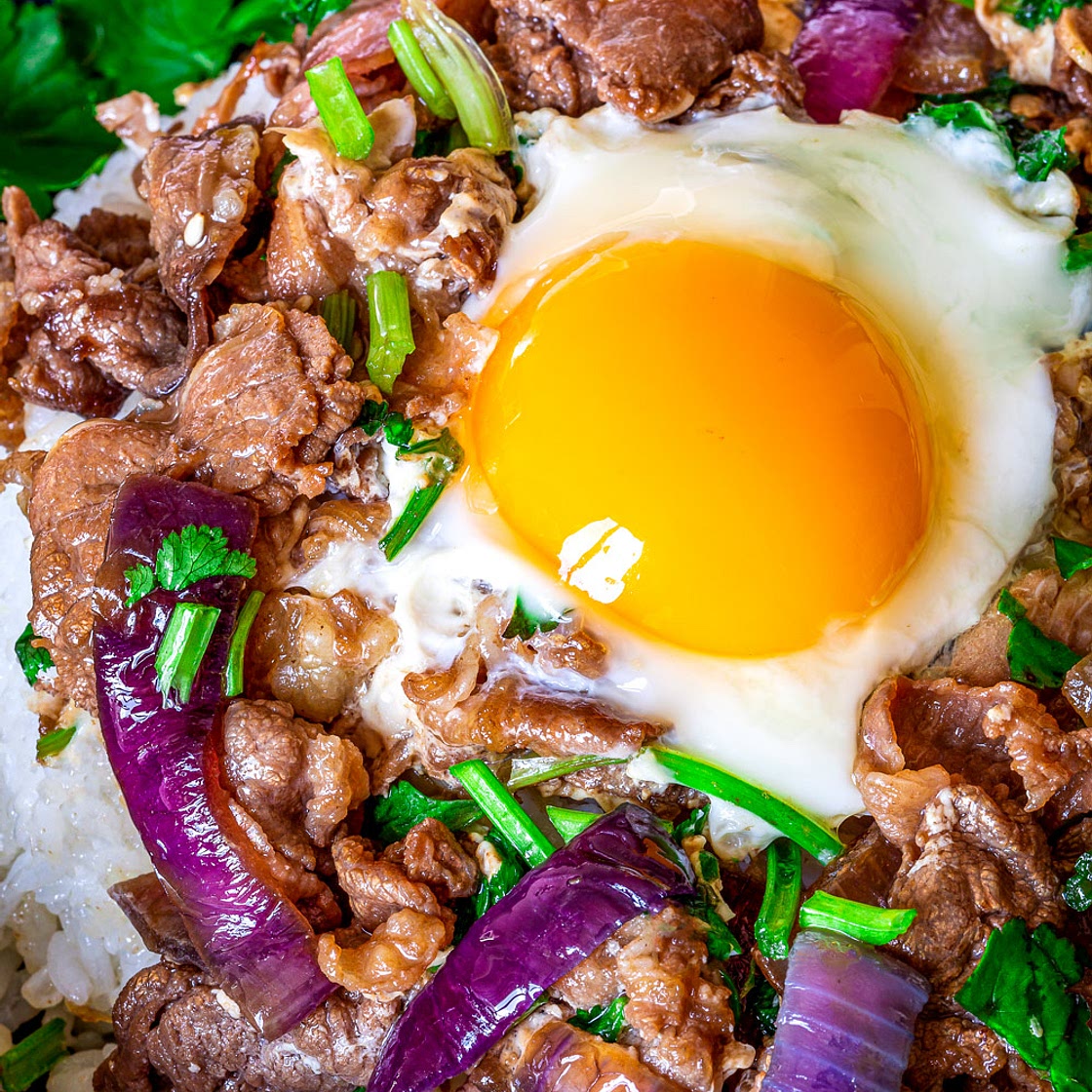 Gyudon - Japanese Beef Rice Bowl