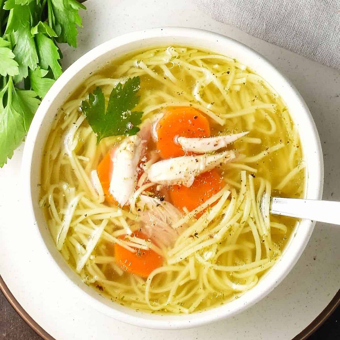 Polish Chicken Noodle Soup (Rosół)