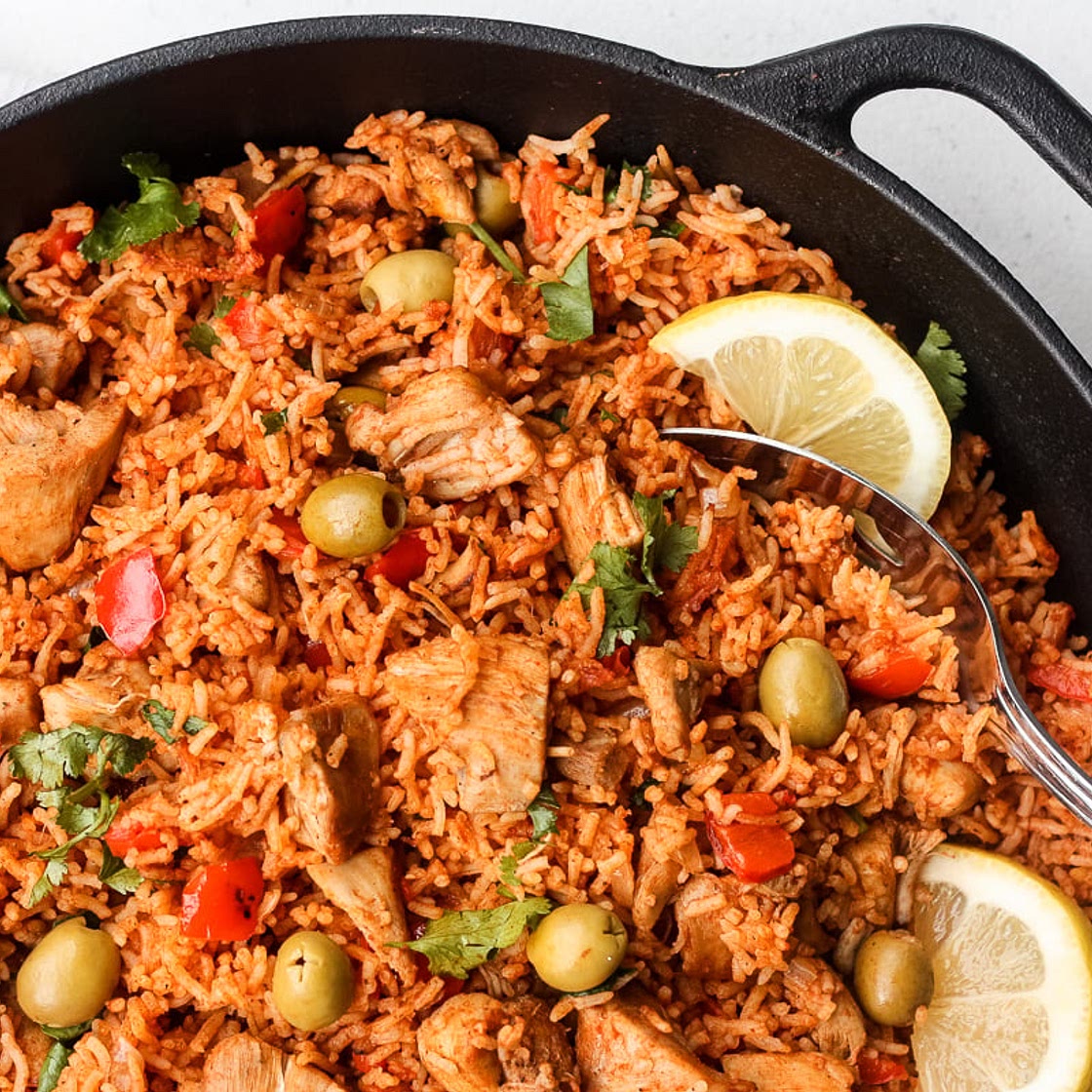 One Pot Spanish Chicken and Rice