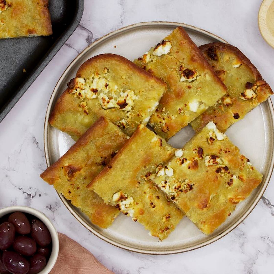 Thin-battered Feta Pie - Alevropita