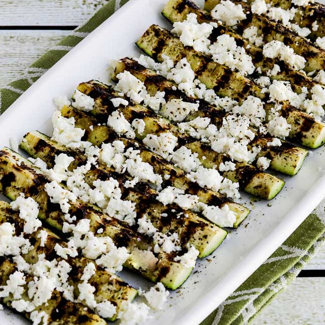 Easy Grilled Greek Zucchini