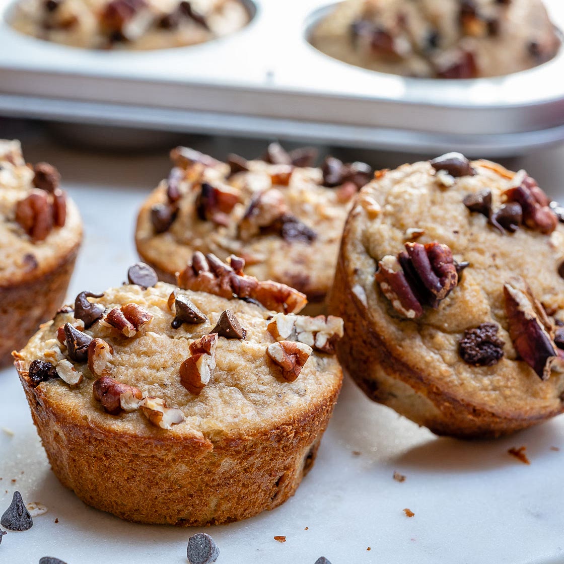 Blender Banana Oatmeal Muffins