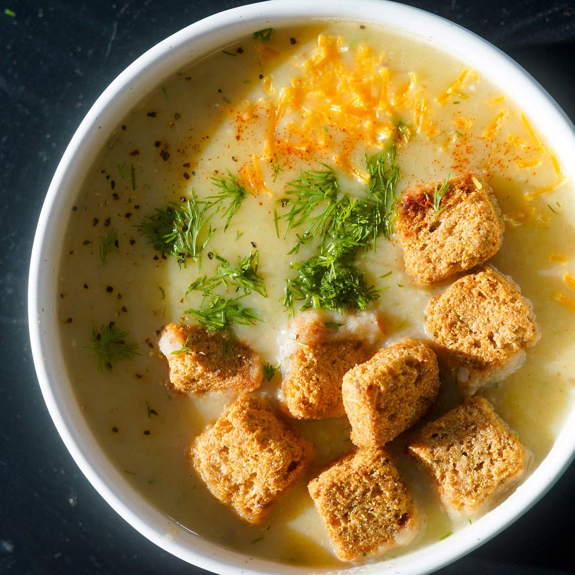 Dill Pickle Chip Soup