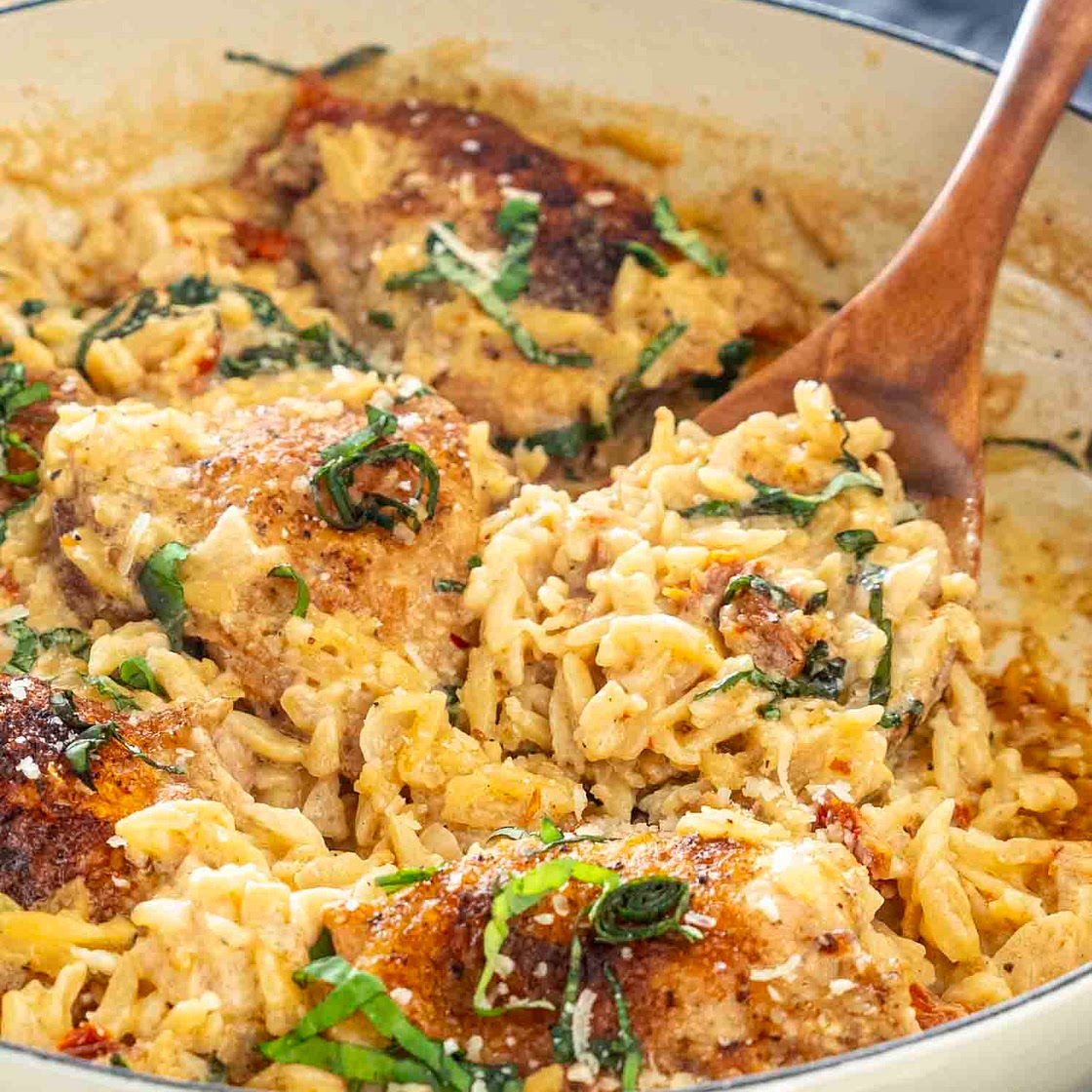 One Pot Chicken and Orzo