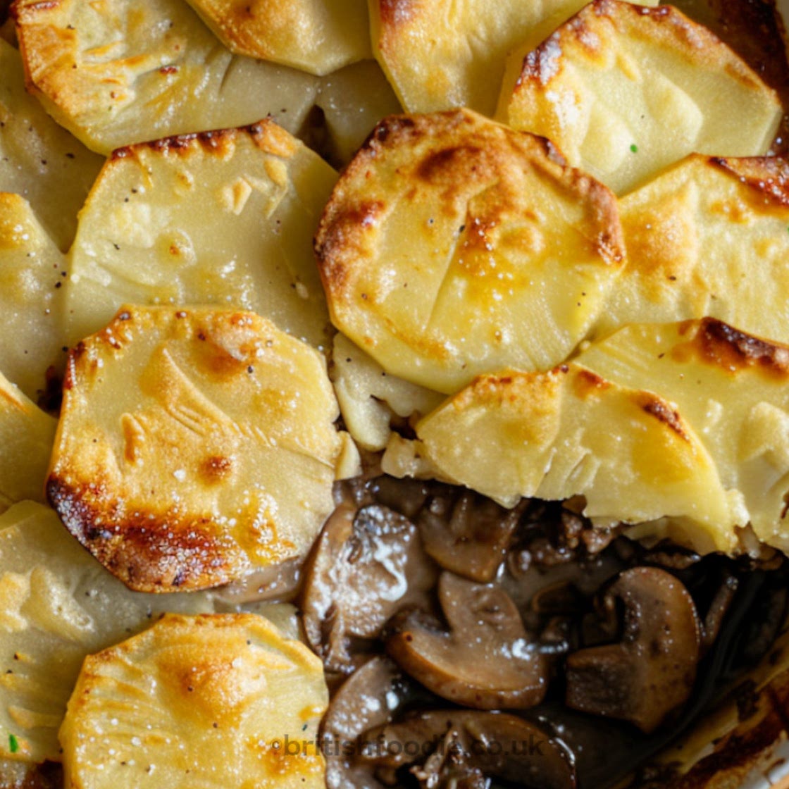 Mary Berry Meat and Potato Pie with Dauphinoise Potatoes and Steak