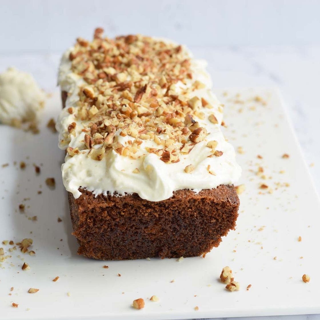 Low FODMAP Carrot Cake with cream cheese frosting