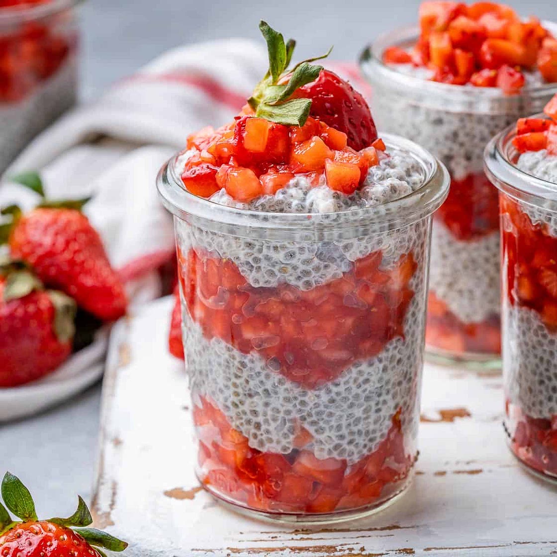Strawberry Chia Seed Pudding