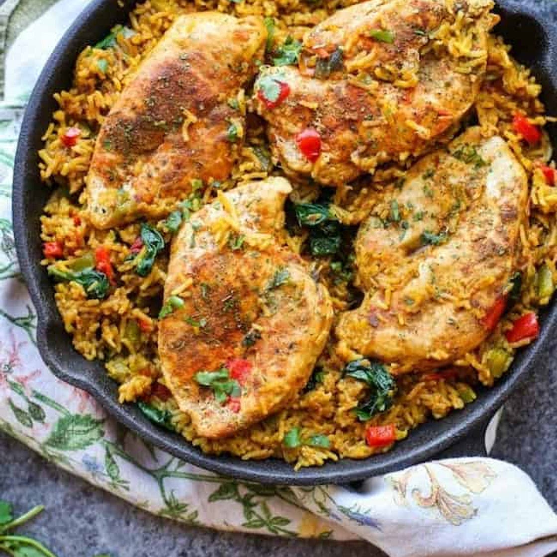 One Pot Low FODMAP Chicken and Rice