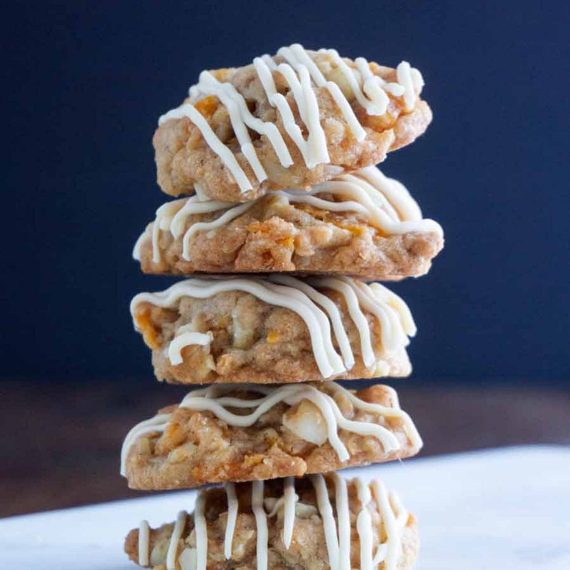 Dried Mango, Coconut and Macadamia Nut Cookies