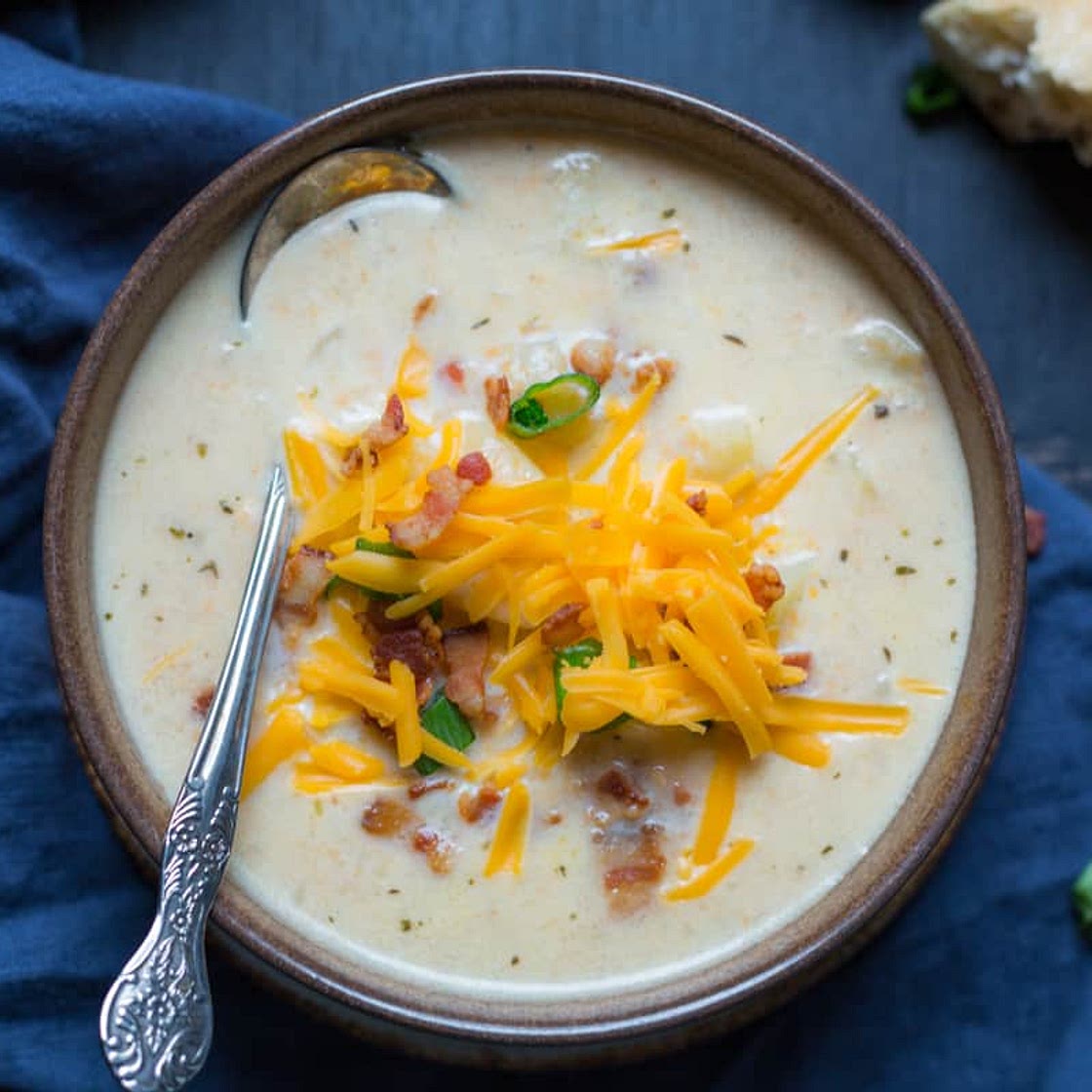 Potato Soup With Cheddar