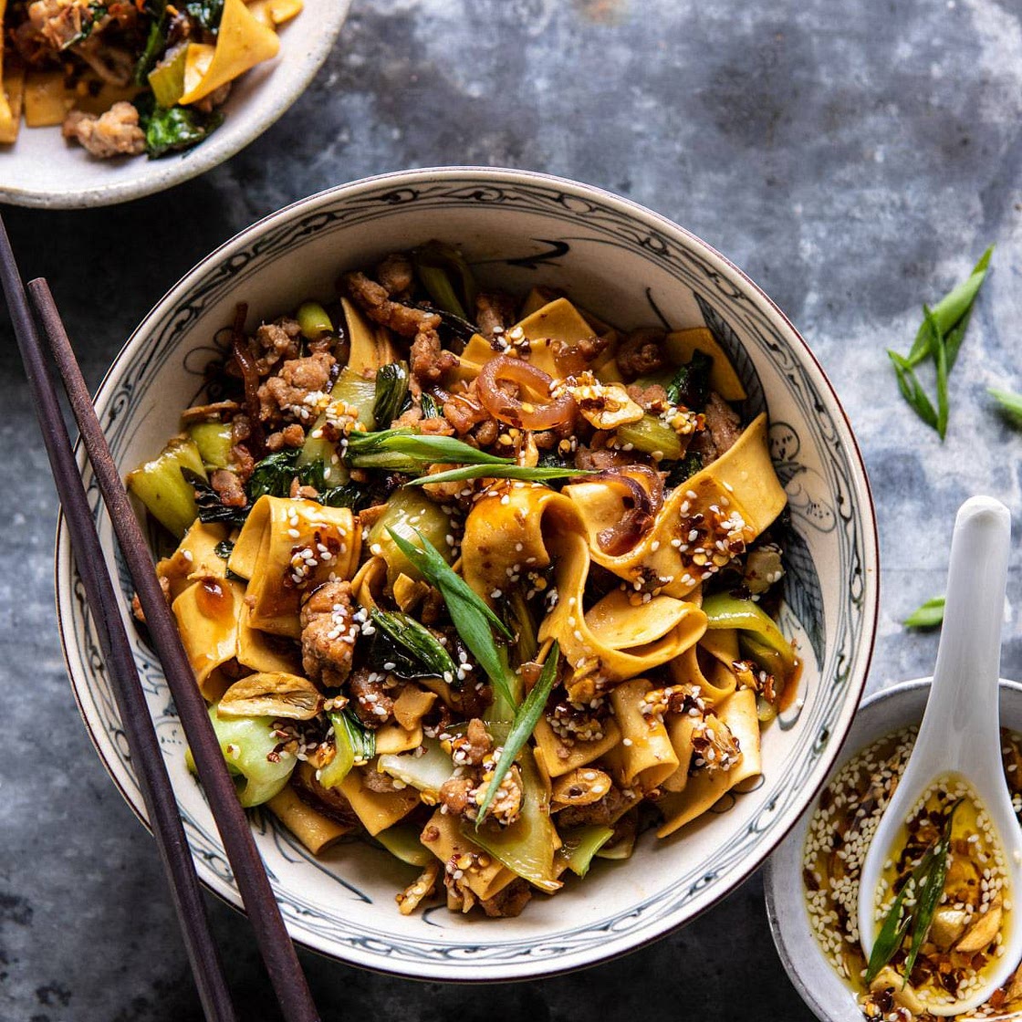 Better Than Takeout Szechuan Noodles with Sesame Chili oil
