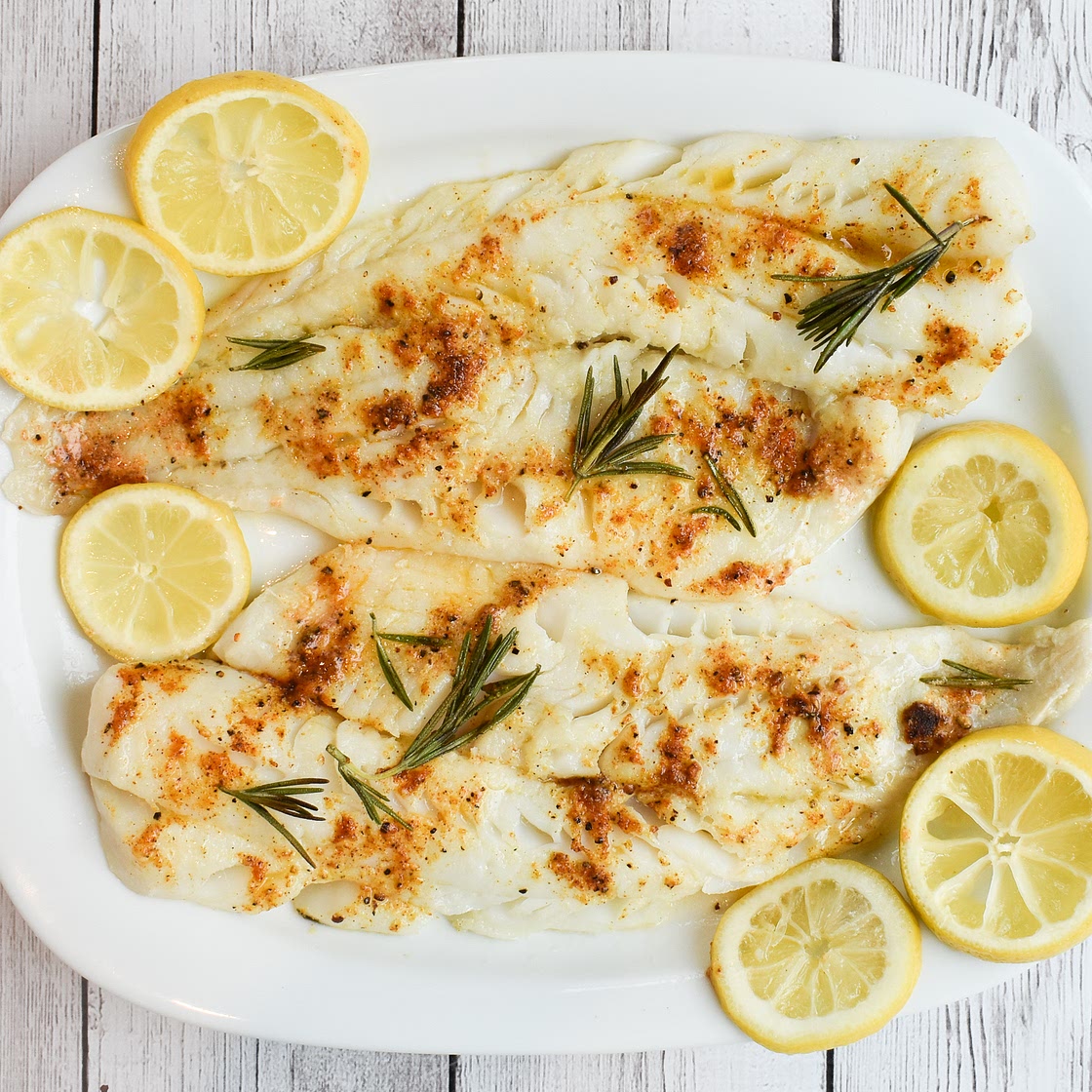 Low-FODMAP Broiled Seasoned Fish Fillets with Low-FODMAP Seafood Seasoning; Gluten-free, Dairy-free