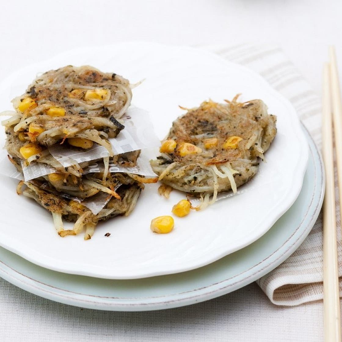 감자 녹찻잎전 만드는 법