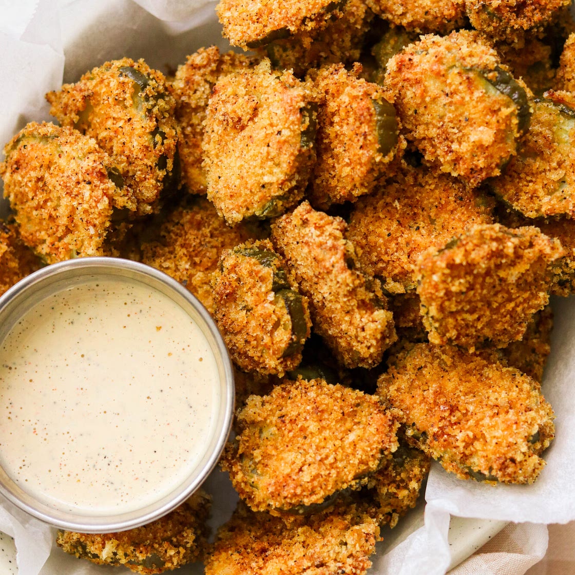 Air Fryer Keto Fried Pickles Recipe (4 Net Carbs!)